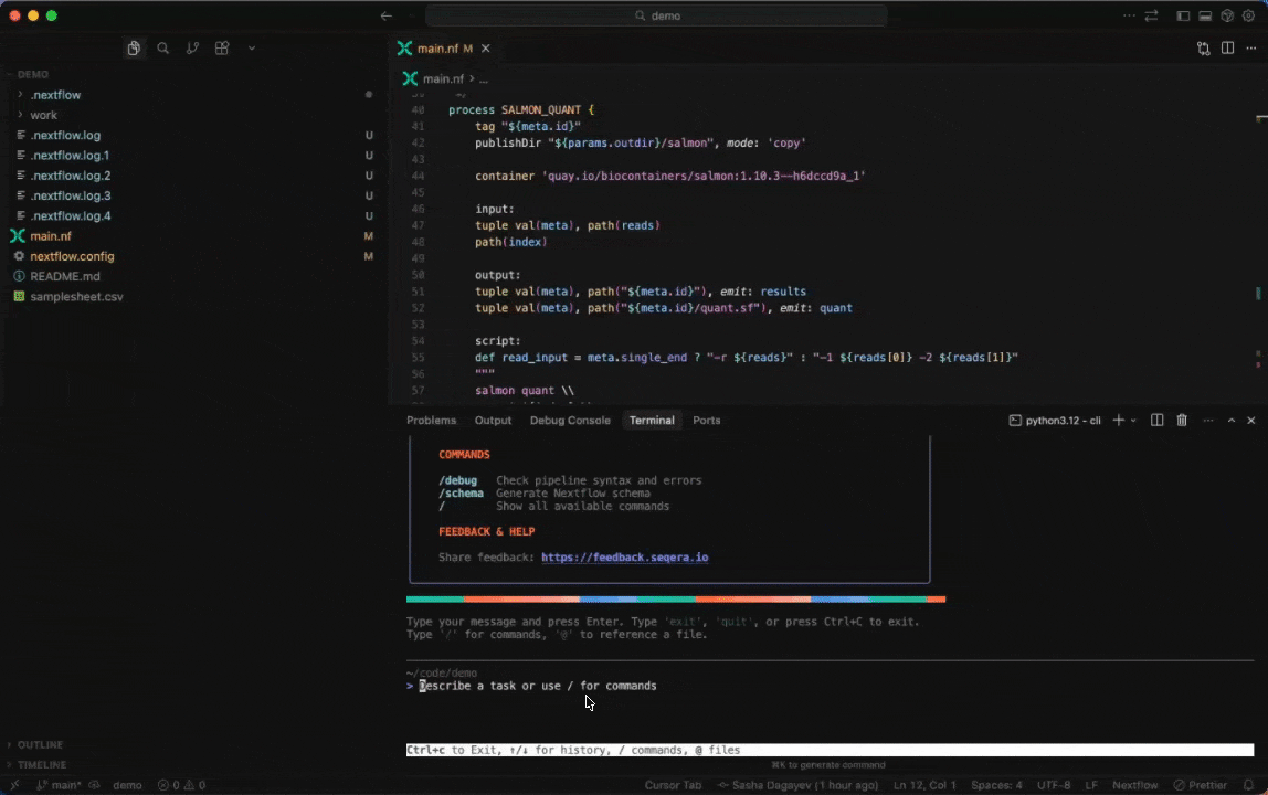 Use Seqera AI CLI to build containers with Wave